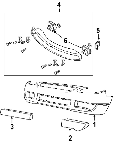 Escort BUMPER & COMPONENTS - FRONT
