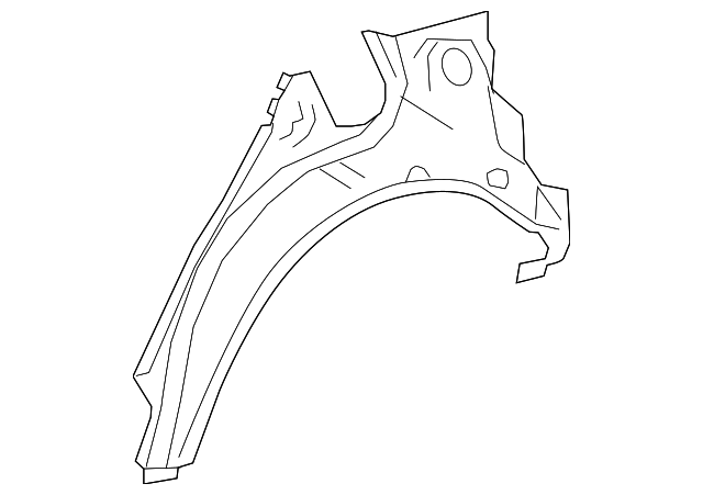 61632-0R030 Деталь OUTER WHEELHOUSE, LEFT