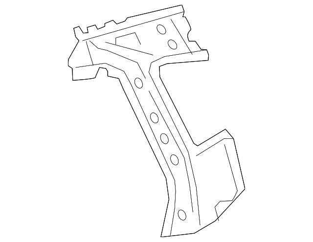 61734-0R030 Деталь INNER QTR REINF, LEFT