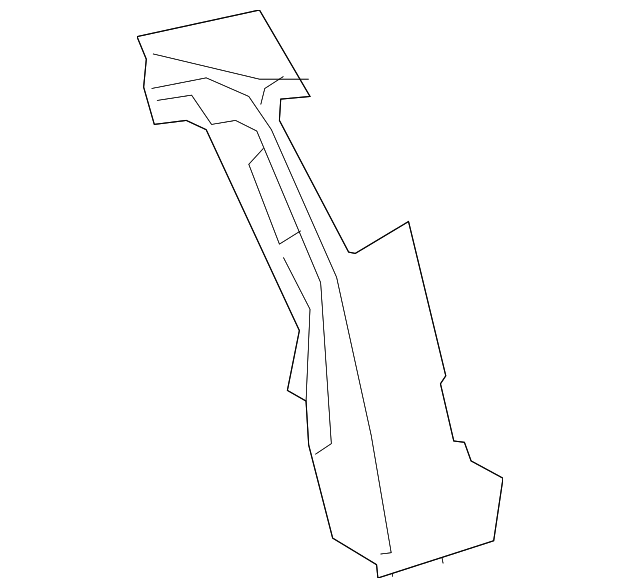 61707-0R040 Деталь INNER QTR PANEL, RIGHT