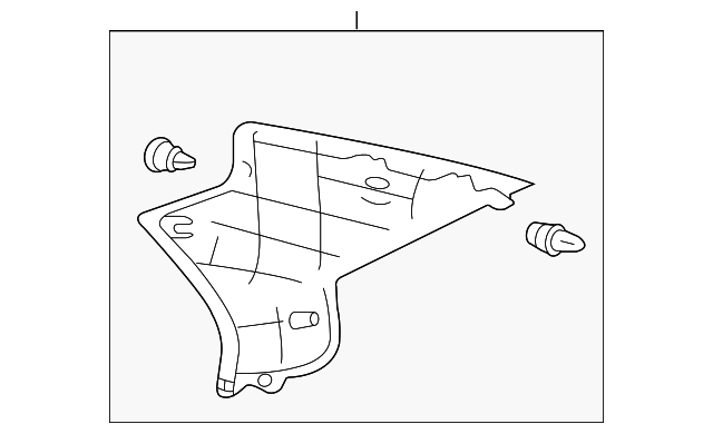 62470-AC061-B0 Деталь UPPER QTR TRIM, RIGHT