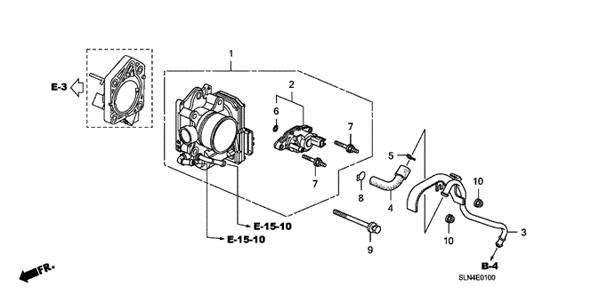 ENGINE/THROTTLE BODY for 2008 Honda FIT #1