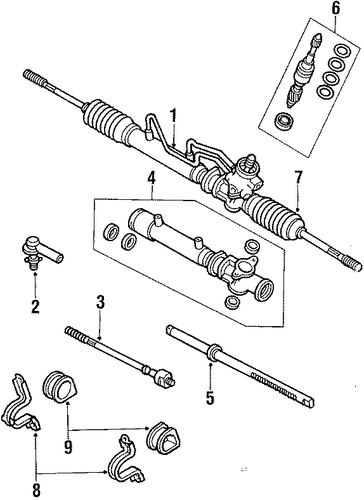 Corolla STEERING GEAR & LINKAGE 2