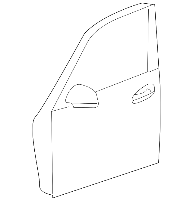 204-720-53-00 Деталь DOOR SHELL, LEFT