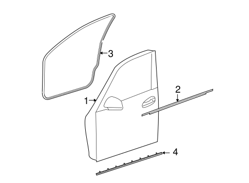 GLK250 DOOR & COMPONENTS