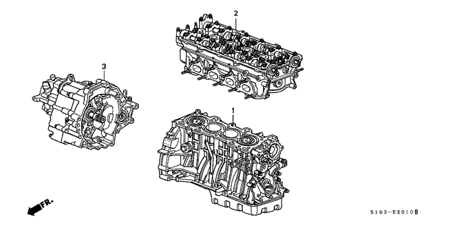 ENGINE/ENGINE ASSY. - TRANSMISSION ASSY. for 2001 Honda CR-V #1