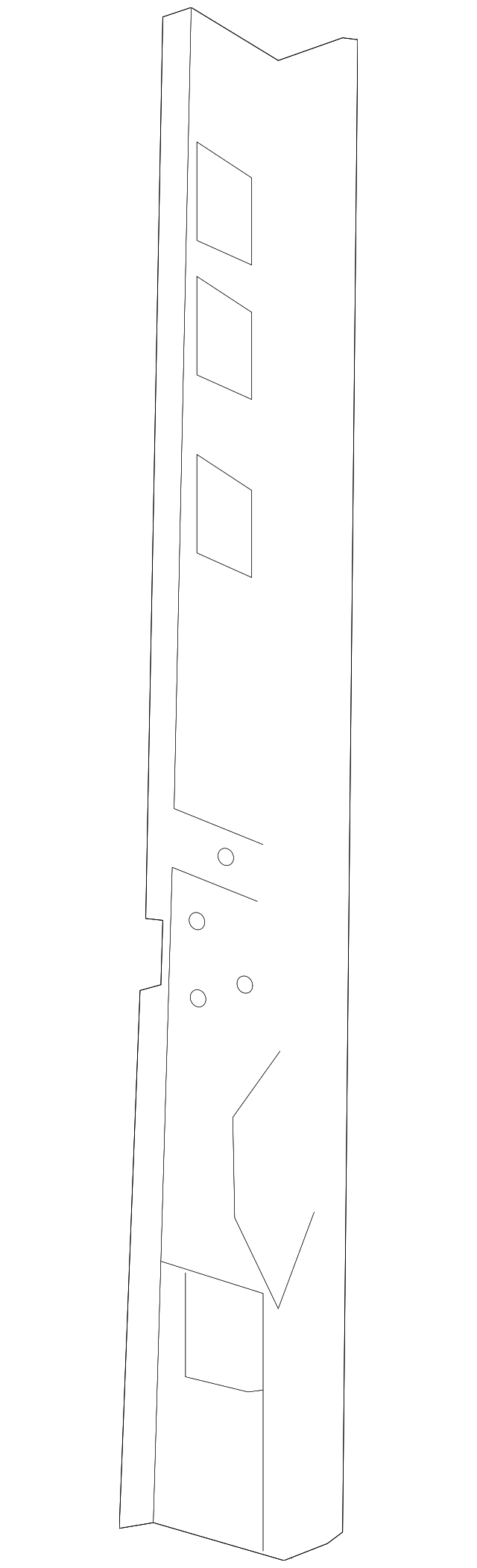 9066300010 Деталь INNER PILLAR, LEFT