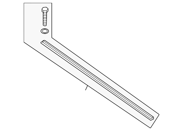 6611282Z00 Деталь LOWER CHANNEL, LEFT