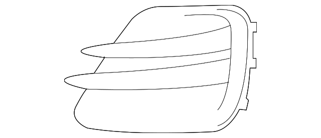 86526-1W700 Деталь LOWER GRILLE, RIGHT