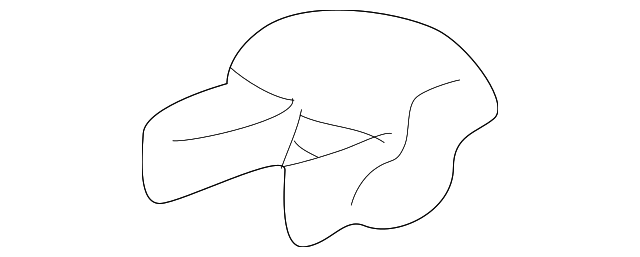 72137-0C070 Деталь TRACK END COVER, RIGHT