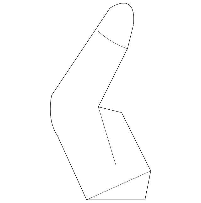 22857569 Деталь FENDER MTG BKT, RIGHT