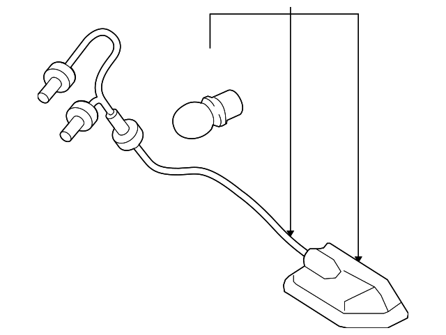 92501-2B000 Деталь LICENSE LAMP, RIGHT