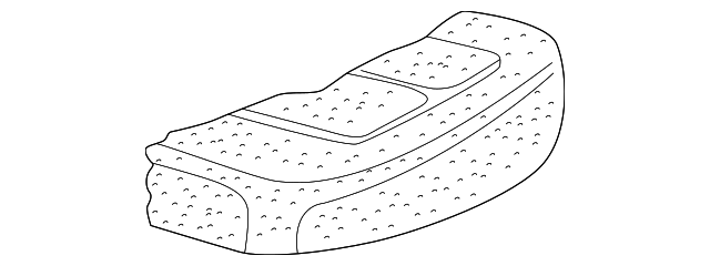 3B0-885-375-C Деталь SEAT CUSHION PAD, LEFT