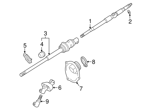 LS430 SHAFT & INTERNAL COMPONENTS