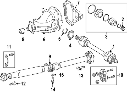 GL550 AXLE HOUSING