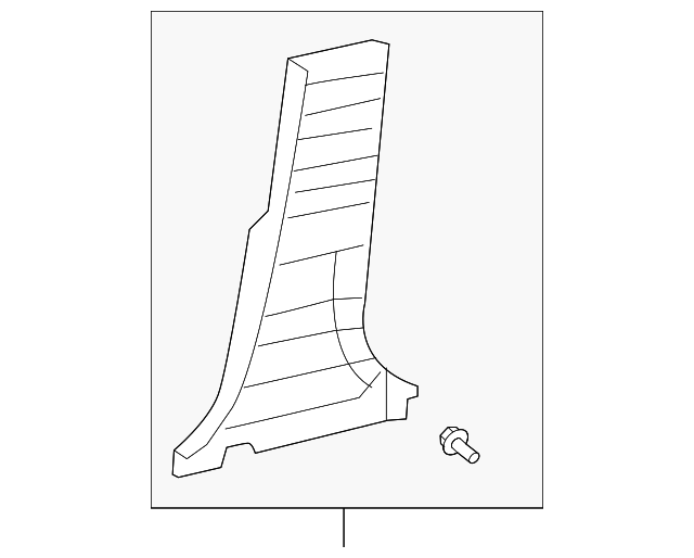 62413-02150-B2 LWR CTR PLR TRIM, RIGHT