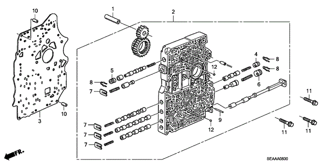 TSX SEDAN AT MAIN VALVE BODY