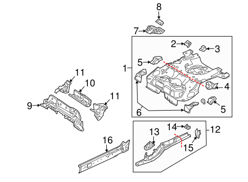 3 REAR FLOOR & RAILS