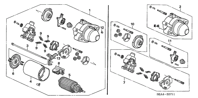 TSX SEDAN STARTER MOTOR (MITSUBA) (2)