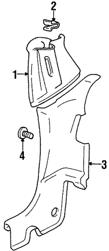 X-90 INTERIOR TRIM - QUARTER PANELS