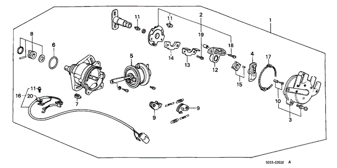1987 Honda ACCORD SEDAN CONTROL ASSY., VACUUM - (30104PH4663) 1987 Honda ACCORD SEDAN CONTROL ASSY., VACUUM - (30104PH4663)