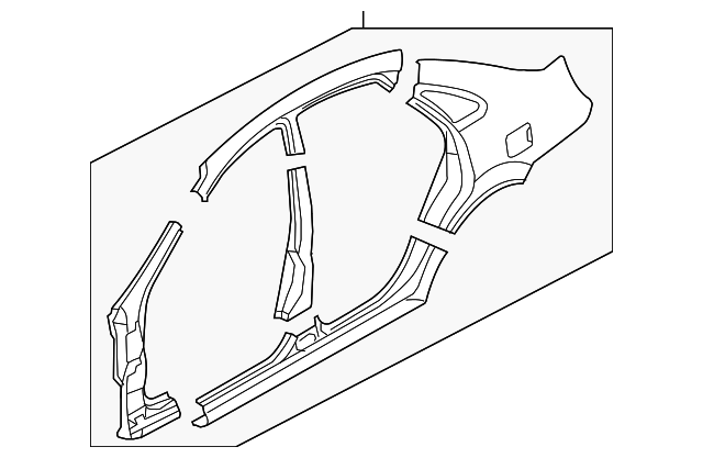 6411185Z03 Деталь UNISIDE PANEL, RIGHT
