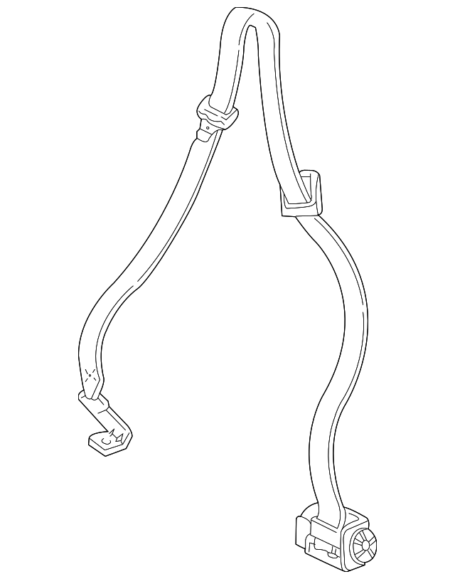 88894673 Деталь BELT & RETRACTOR, LEFT