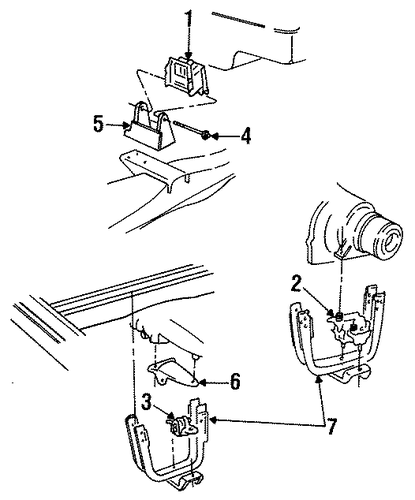 B150 ENGINE & TRANS MOUNTING