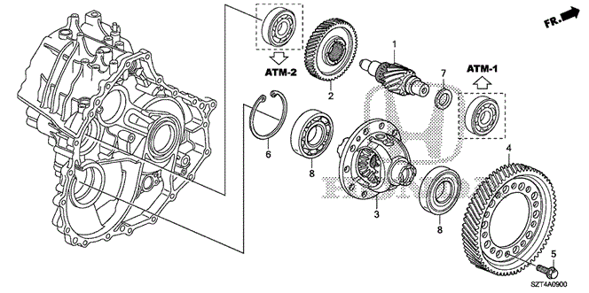 TRANSMISSION - AUTOMATIC/CVT DIFFERENTIAL for 2011 Honda CR-Z #1