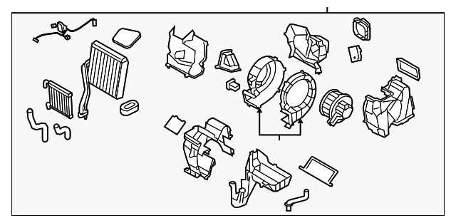 97900-2J000 Деталь AC & HEATER ASSY