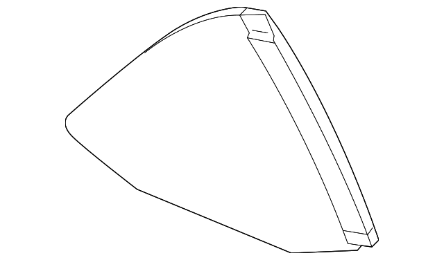 22829814 Деталь QUARTER GLASS, RIGHT