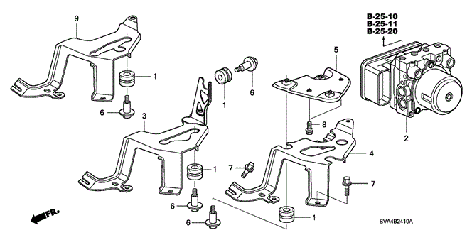 CHASSIS/ABS - VSA MODULATOR for 2006 Honda CIVIC COUPE #1