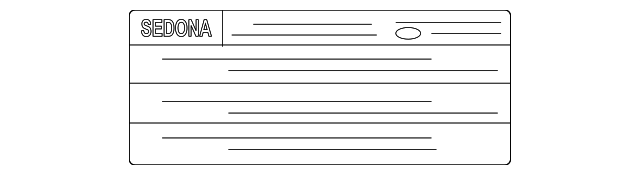 0K52Y-69014 Деталь TIRE INFO LABEL