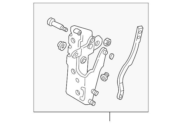 12457576 Деталь PIVOT BRACKET, RIGHT