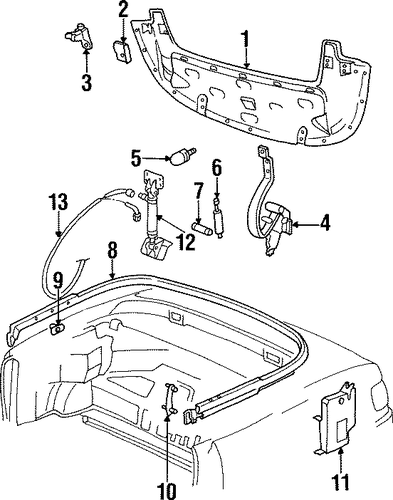 Cabriolet STOWAGE COMPARTMENT