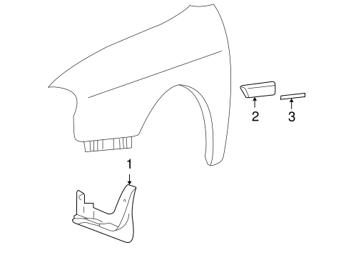 XG350 EXTERIOR TRIM - FENDER