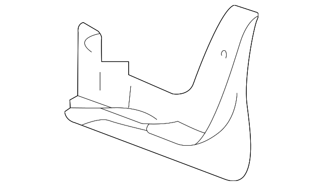 86831-39000 Деталь MUD GUARD, LEFT