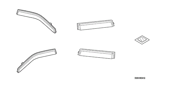 ACCESSORIES/DOOR VISOR for 2007 Honda PILOT #1