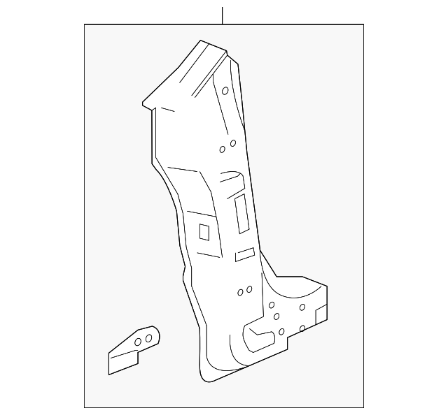 23125863 Деталь HINGE PLR REINF, LEFT