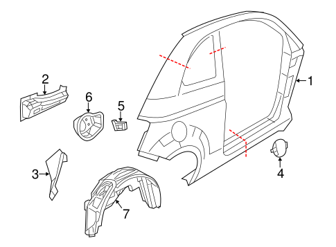 500 QUARTER PANEL & COMPONENTS