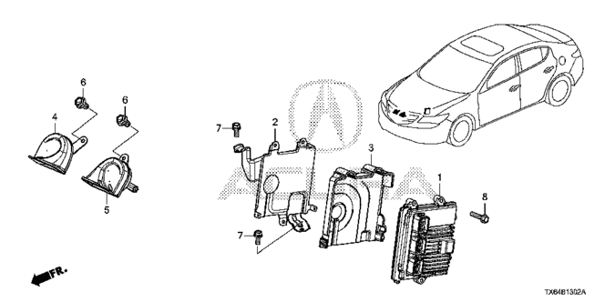 ILX CONTROL UNIT (ENGINE ROOM) (1) (2)