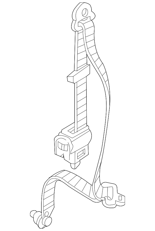 88820-4D501KS Деталь BELT & RETRACTOR, RIGHT