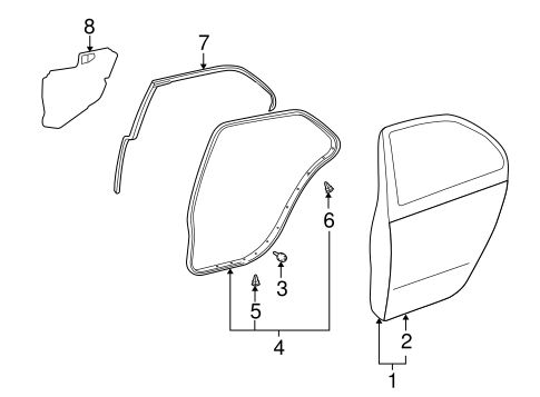 LS430 DOOR & COMPONENTS 2