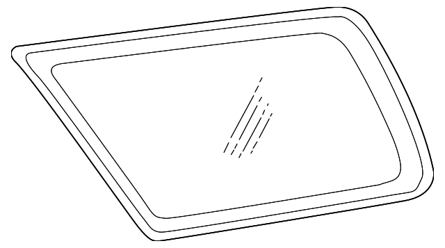 62730-35020 Деталь QTR GLASS, RIGHT