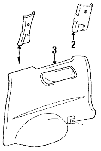 Previa INTERIOR TRIM - SIDE PANEL 2