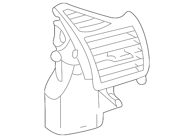 203-830-12-54-7206 Деталь DEFROSTER GRILLE, RIGHT