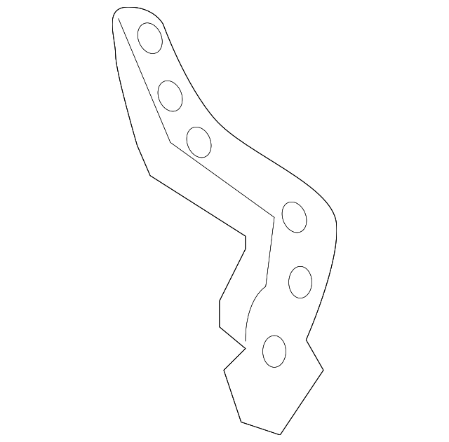 69816-AA010 Деталь BOW BASE PLATE, LEFT