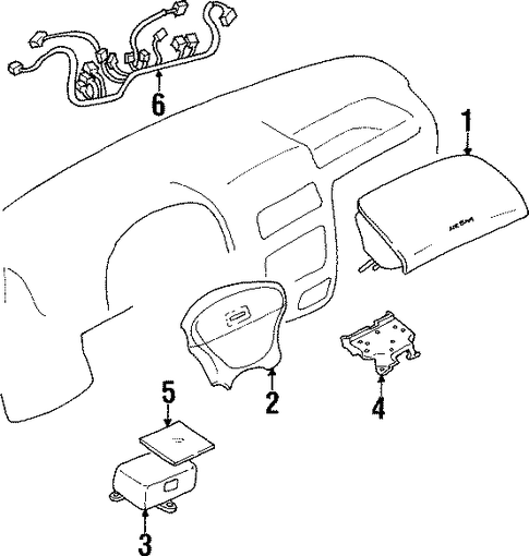 Tracker AIR BAG COMPONENTS