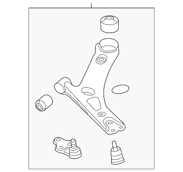 54500-3Y000 LOWER CNTRL ARM, LEFT
