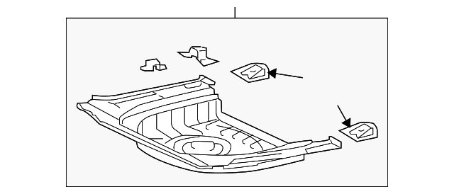 58301-07901 Деталь REAR FLOOR PAN